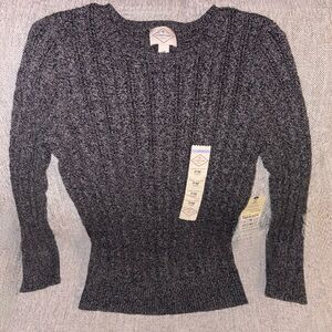St. John's Bay Charcoal Cable Knit Sweater